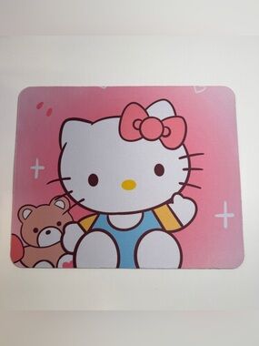 Hello Kitty Pink and Blue Character Mouse Pad